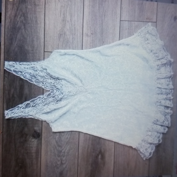 SEXY LACE LARGE VINTAGE Y2K VAL MODE WHITE FLORAL SATINY CHEMISE BABYDOLL NWOT - Picture 1 of 14